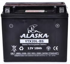 Мото аккумулятор ALASKA YTX20L-BS