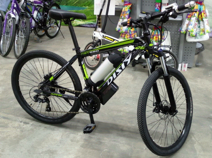 Электровелосипед горный MTB Disly 48V/8A, черный