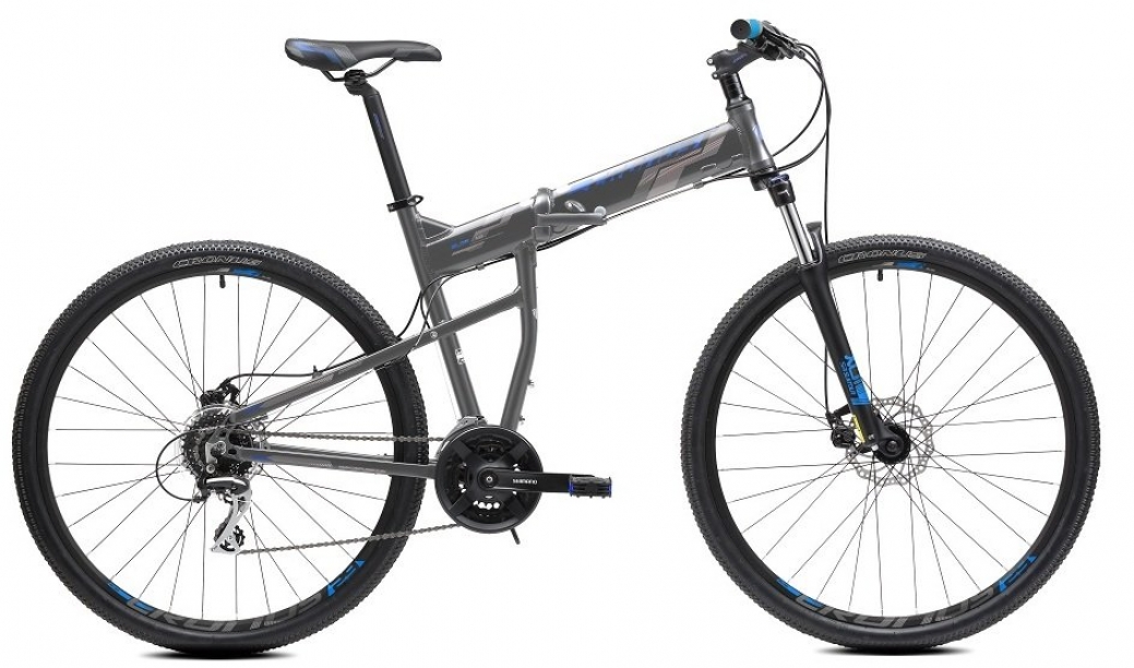 Горный складной велосипед Cronus Soldier 1.0 рама 19" колеса 29" серо-голубой