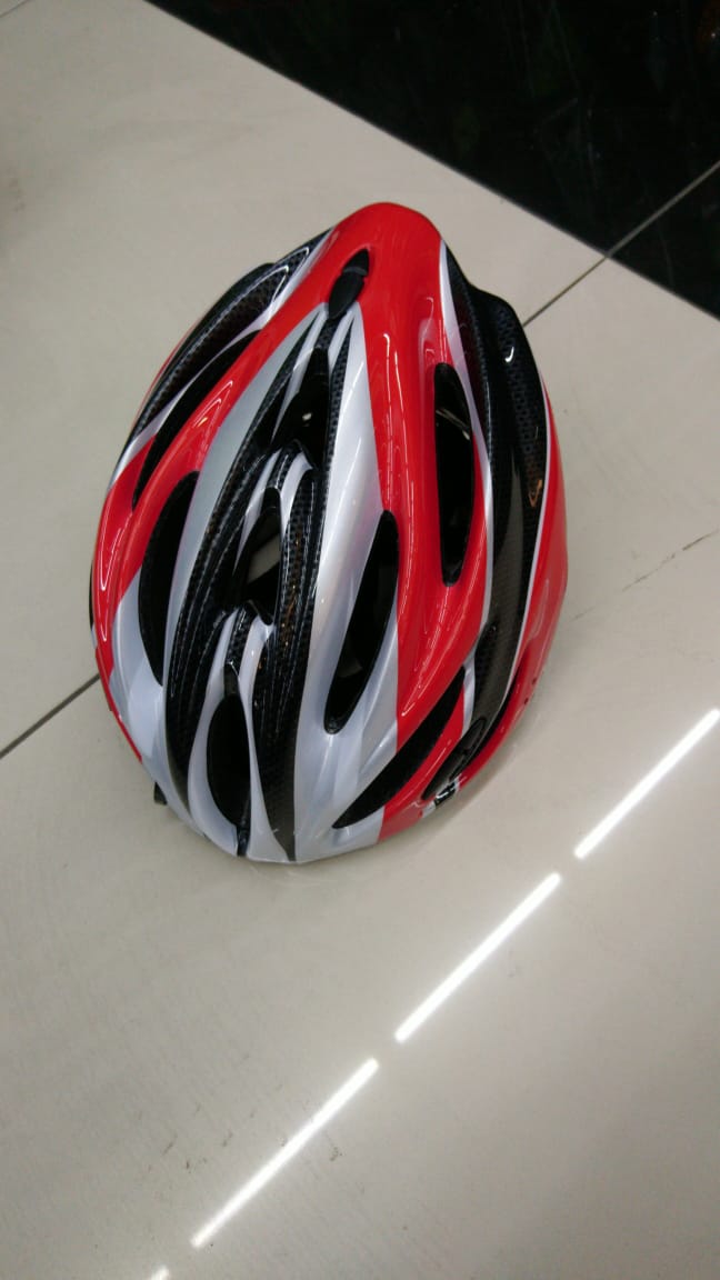 Шлем велосипедный K17 красный/черный размер M/L
