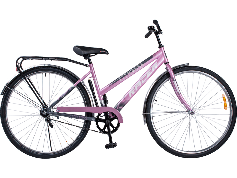2860 Велосипед RACER  LADY серо-розовый