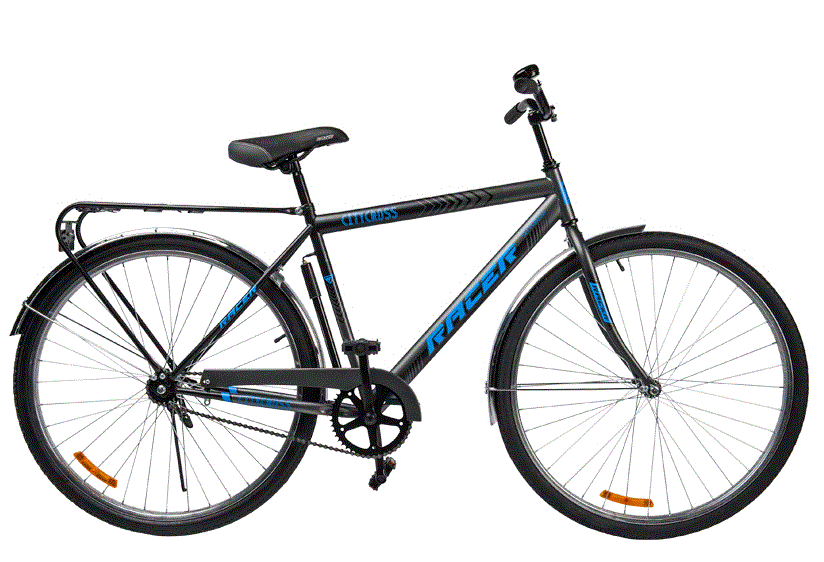 2861 Велосипед RACER  MEN серо-чёрный