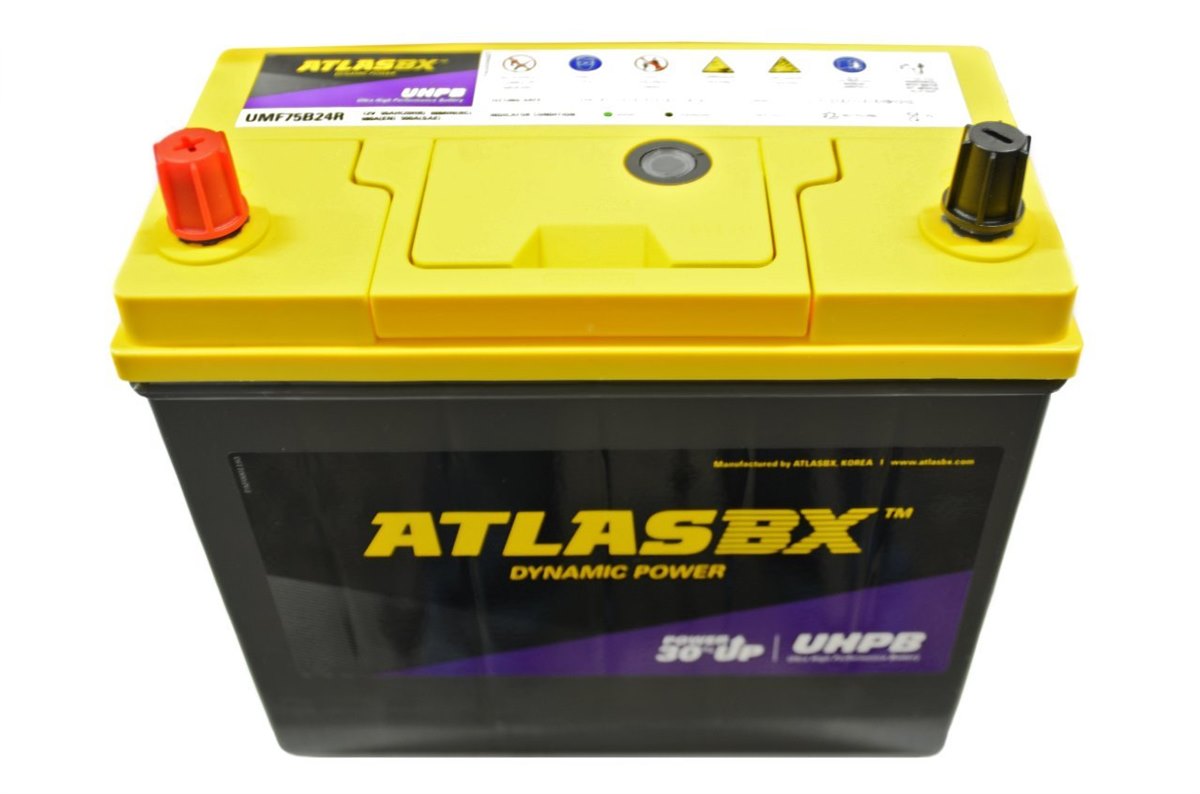 Atlas UMF 55 (L) 75B24, автомобильный аккумулятор Atlas UMF 55 (L) 75B24, автомобильный аккумулятор