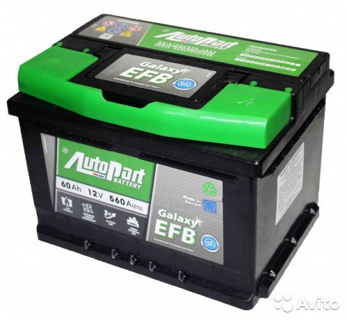 AutoPart Galaxy EFB 60, автомобильный аккумулятор