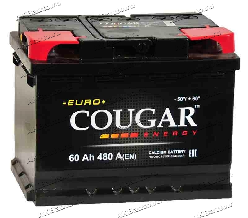 Автомобильный аккумулятор Cougar Energy 60 (обратная полярность)