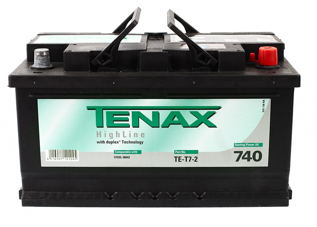 Tenax High TE-T7-2, автомобильный аккумулятор