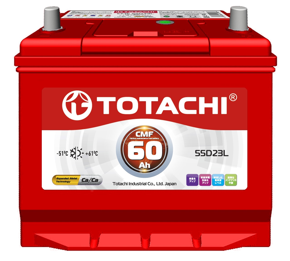 TOTACHI CMF 55D23L автомобильный аккумулятор TOTACHI CMF 55D23L автомобильный аккумулятор