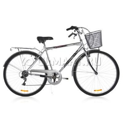 Велосипед  Wind CTB MAN 28” 1-скор. 20” серебристый с корзиной