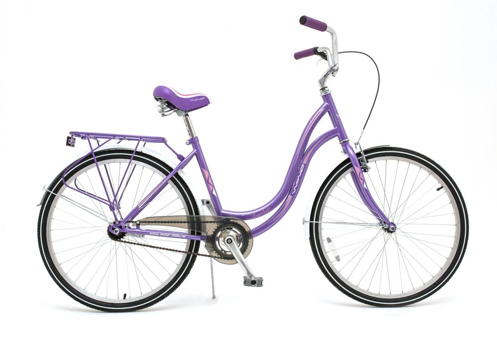 Велосипед  Wind Scarlett 26” 1-скор. 17” рама фиолетовый