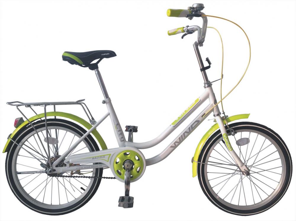 Велосипед  Wind Dazzle 20” 1-скор. бело-зеленый