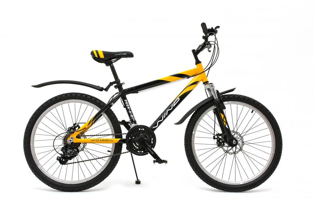 Велосипед Wind Peek-a-boo 24” 21-скор. 16” рама черно-желтый