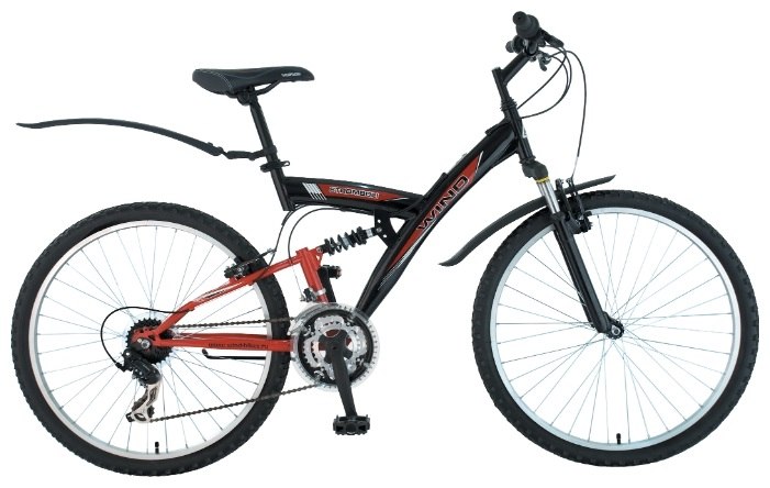 Велосипед Wind Stromboli 26” 21-скор. 18” черно-красный Велосипед Wind Stromboli 26” 21-скор. 18” черно-красный