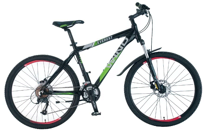 Велосипед Wind Everest 26” 21-скор. 16,5” серо-красный Велосипед Wind Everest 26” 21-скор. 16,5” серо-красный
