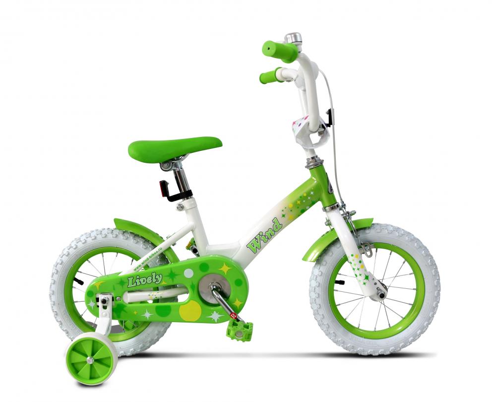 Детский велосипед WIND LIVELY 12”, зеленый Детский велосипед WIND LIVELY 12”, зеленый