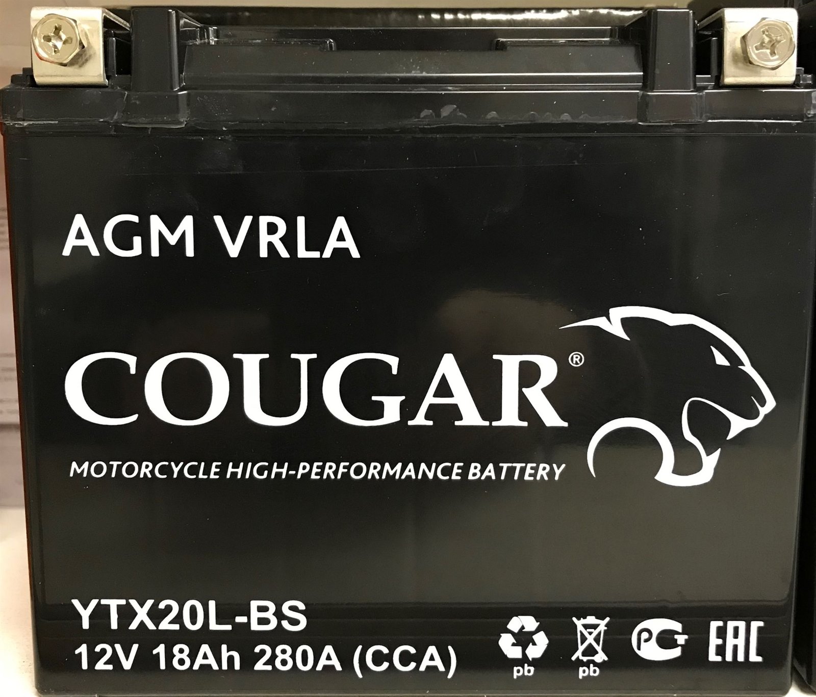 Мото аккумулятор Cougar AGM VRLA YTX20L-BS Мото аккумулятор Cougar AGM VRLA YTX20L-BS