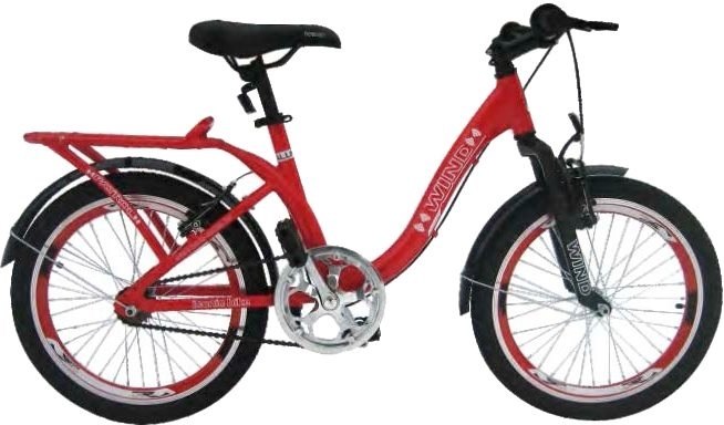 Велосипед WIND PATROL 20"1-spd, красный TA20-01/409U