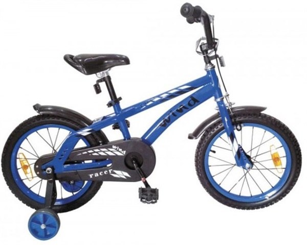 Детский велосипед Wind Racer 1-скор колеса 16" синий Детский велосипед Wind Racer 1-скор колеса 16" синий
