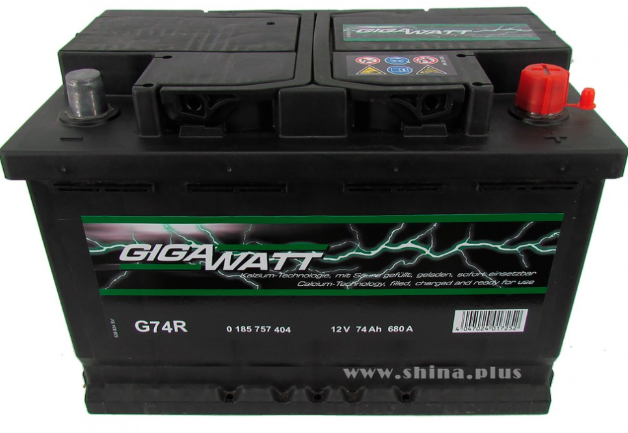 Аккумулятор Gigawatt G74R 574 104 068