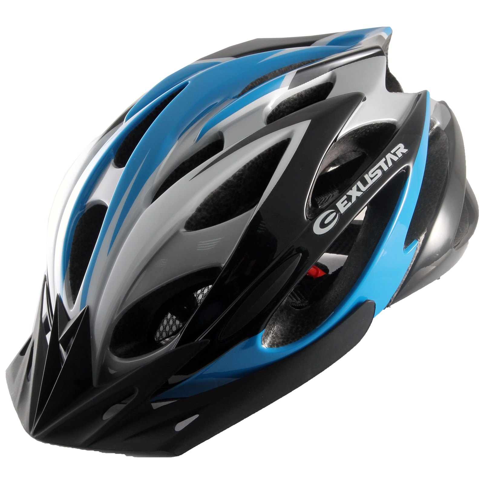 Шлем велосипедный KAGAMI (TW), S/M/L, сине-черно-белый