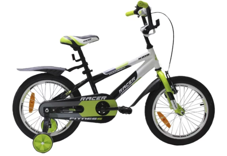 Racer 16-001 (зеленый), детский спортивный велосипед