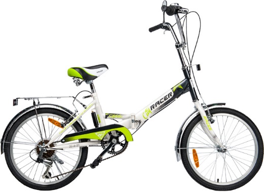 Racer 26-6-31 (серо-зеленый), складной велосипед