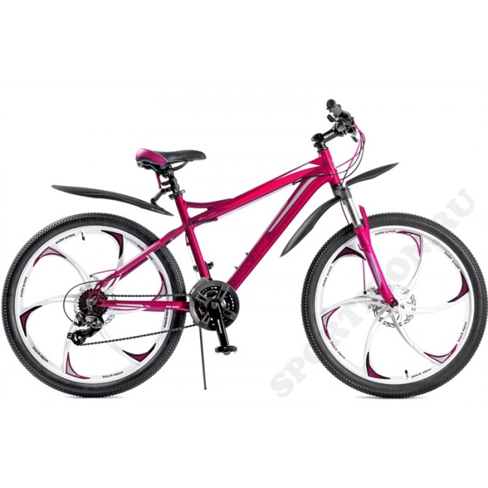 Велосипед женский на литых дисках BLACK AQUA Lady 2681 D (2018), фиолетовый