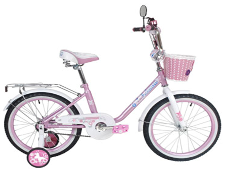 Велосипед BLACK AQUA Princess 18" 1-скор розово-белый (2017)