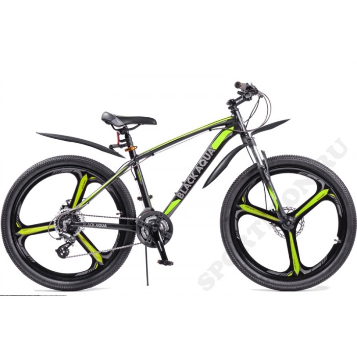 Велосипед BLACK AQUA Cross 2692 D matt (2018), лимонный