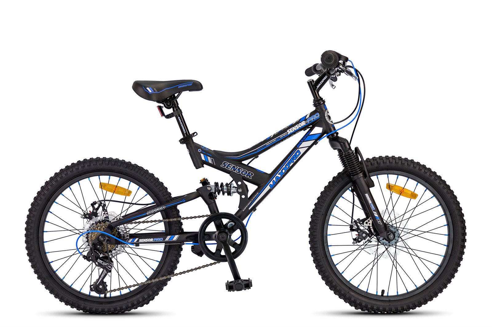 Велосипед MAXXPRO SENSOR 20 PRO, чёрно-синий