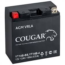 Мото аккумулятор Cougar AGM VRLA 12V12 YT14B-BS