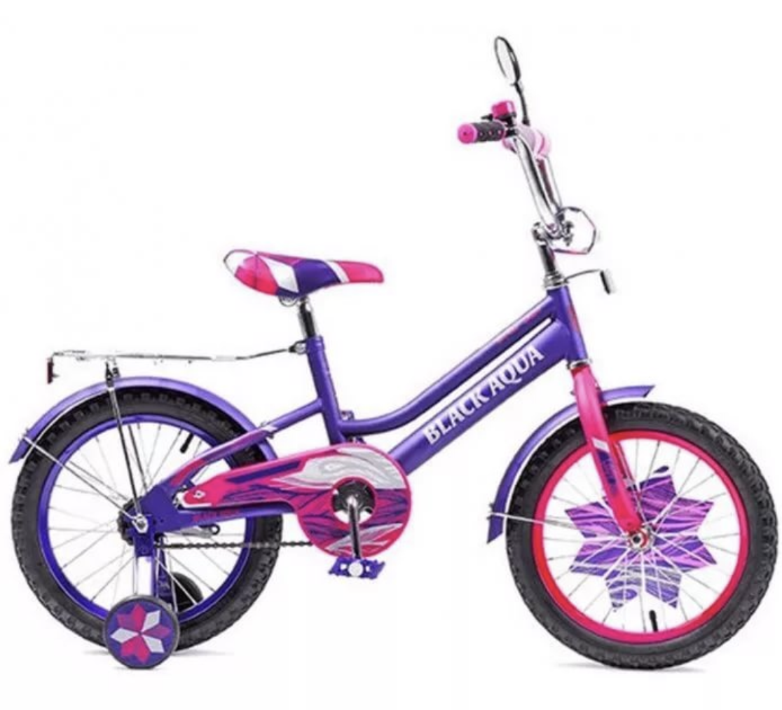 Велосипед BLACK AQUA Lady 20" 1-скор фиолетовый-бирюзовый (2018)